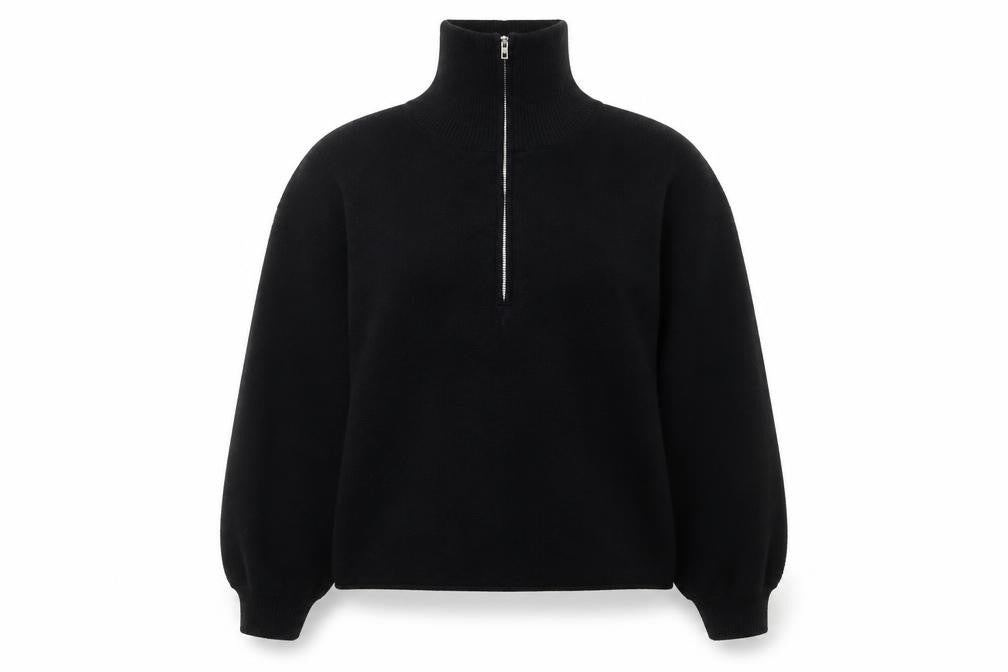 Womens UK Size XS Stradivarius Black Pullover Sweatshirt