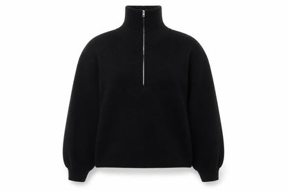 Womens UK Size XS Stradivarius Black Pullover Sweatshirt