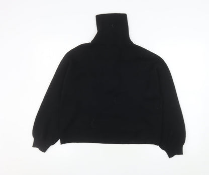 Womens UK Size XS Stradivarius Black Pullover Sweatshirt