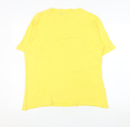 Mens UK Size L John & Rose Yellow  T-Shirt