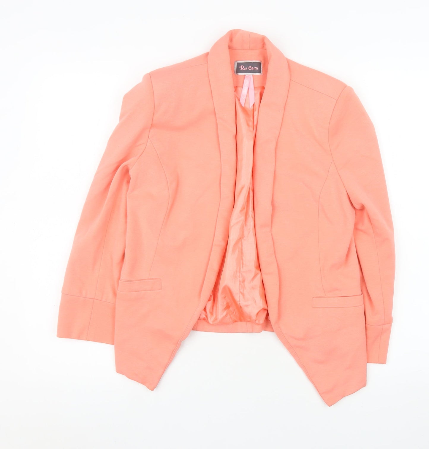 Womens UK Size 12 Red Chilli Regular Pink Blazer