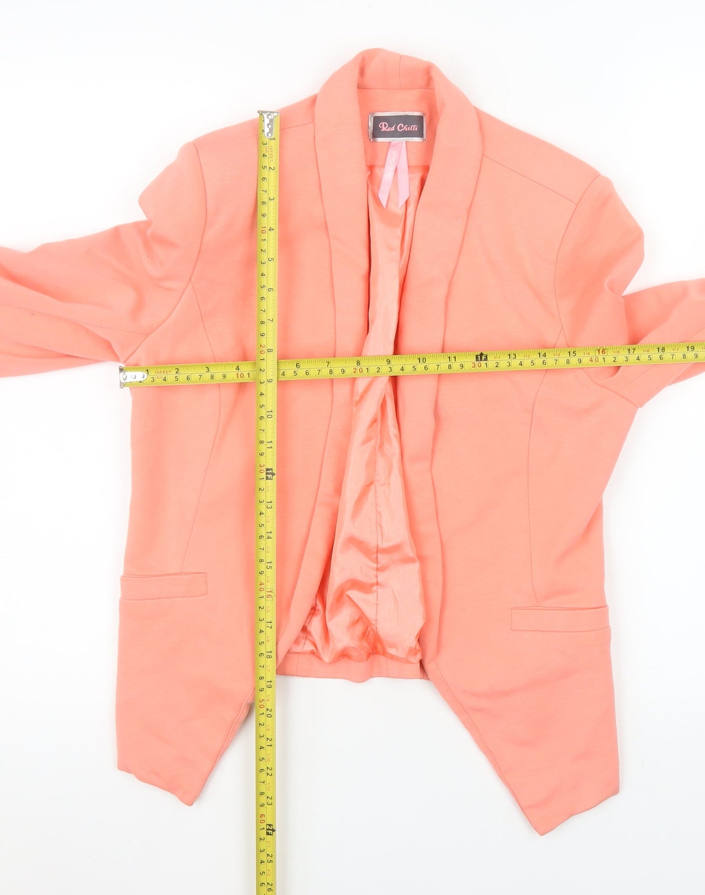 Womens UK Size 12 Red Chilli Regular Pink Blazer