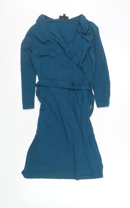 Womens UK Size 10 Warehouse Wrap Dress