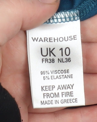 Womens UK Size 10 Warehouse Wrap Dress