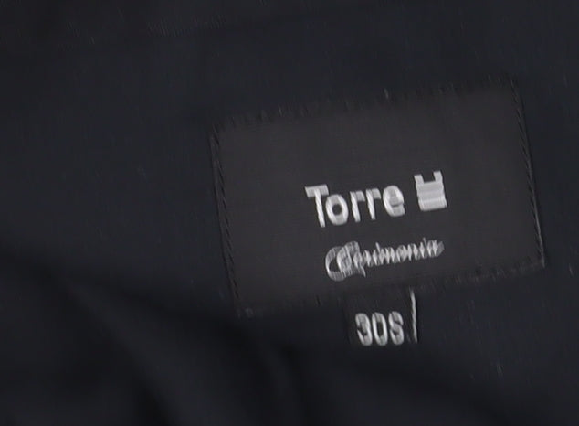 Mens UK Size 30S Torre Regular Fit Dress Pants Grey Trousers