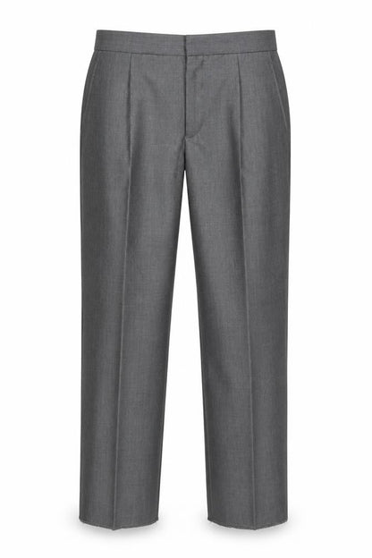 Boys UK Size 26 in Torre Regular Fit Dress Pants Grey Trousers