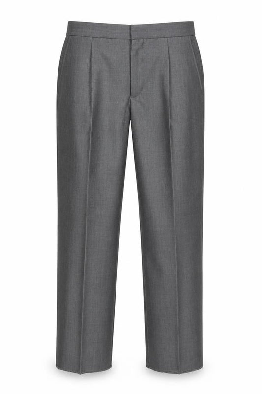 Boys UK Size 26 in Torre Regular Fit Dress Pants Grey Trousers