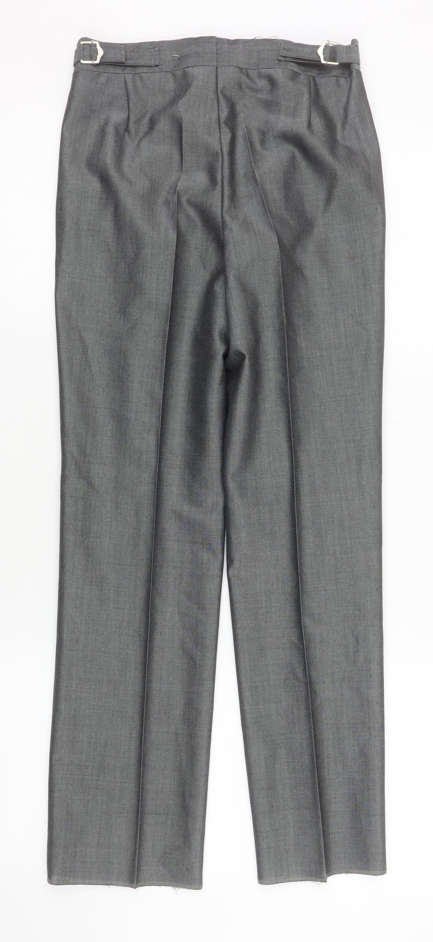 Boys UK Size 26 in Torre Regular Fit Dress Pants Grey Trousers