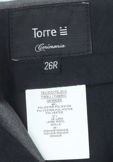 Boys UK Size 26 in Torre Regular Fit Dress Pants Grey Trousers