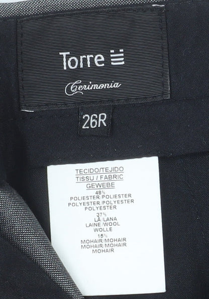 Boys UK Size 26 in Torre Regular Fit Dress Pants Grey Trousers