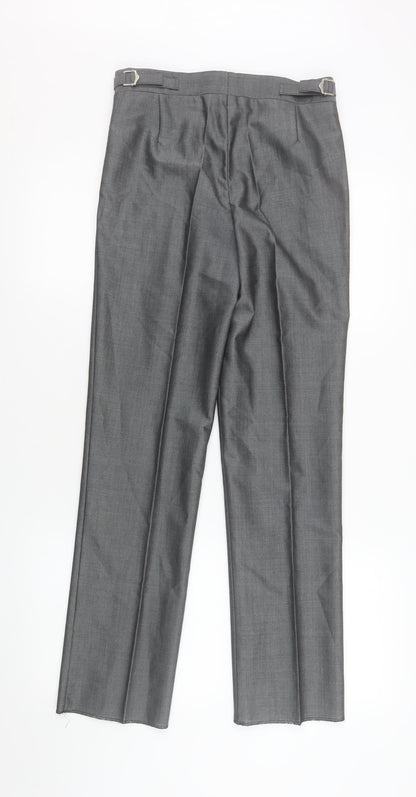 Boys UK Size 28 in Torre Regular Fit Dress Pants Grey Trousers