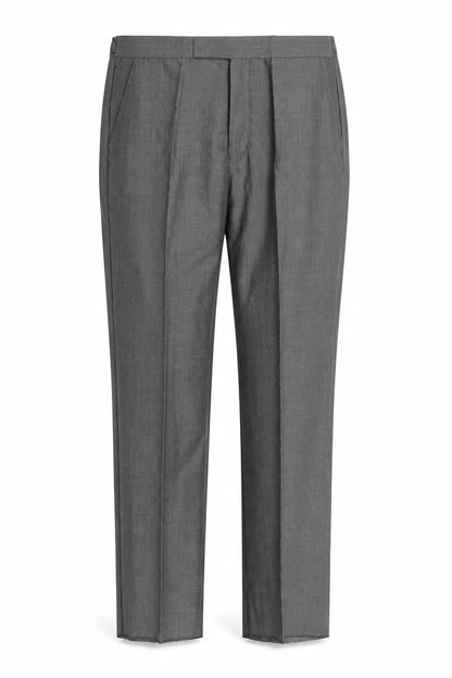 Mens UK Size 32R Torre Regular Fit Dress Pants Grey Trousers