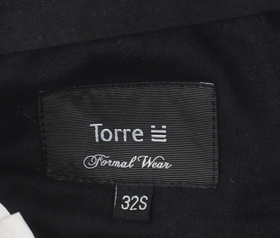 Mens UK Size 32S Torre Classic Fit Dress Pants Grey Trousers