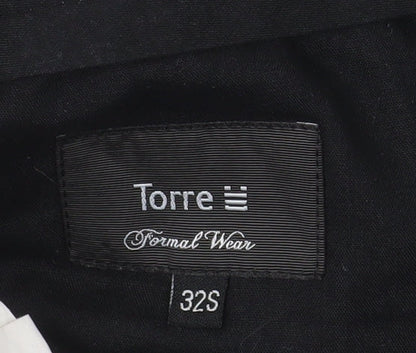 Mens UK Size 32S Torre Classic Fit Dress Pants Grey Trousers