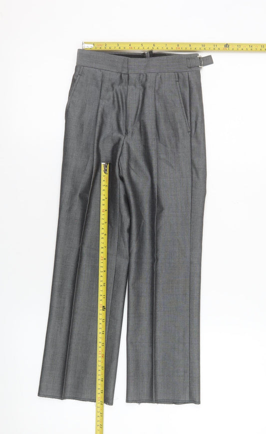 Boys UK Size 20 Years Torre Regular Fit Dress Pants Grey Trousers