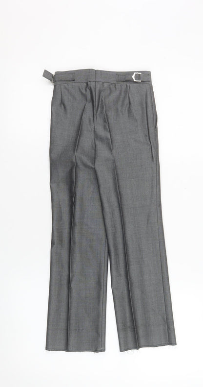 Boys UK Size 20 Years Torre Regular Fit Dress Pants Grey Trousers