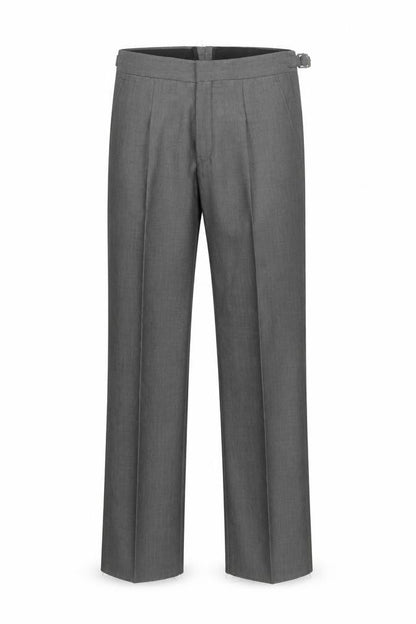 Mens UK Size 26R Torre Cerimonia Regular Fit Dress Pants Grey Trousers