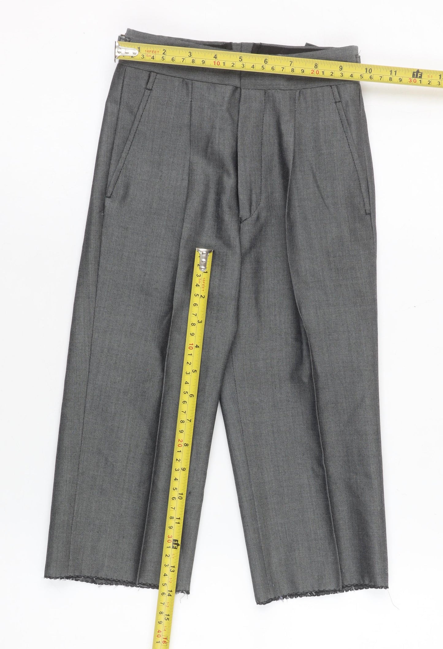 Boys UK Size 20R Torre Regular Fit Dress Pants Grey Trousers