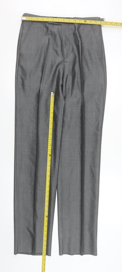 Mens UK Size XL Torre Regular Fit Dress Pants Grey Trousers