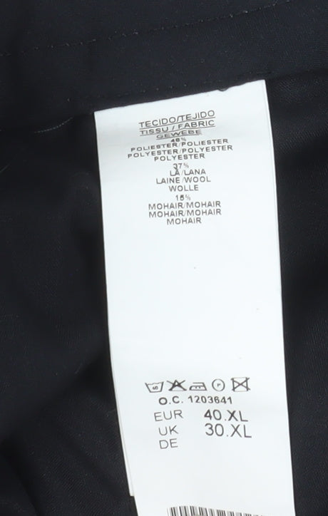 Mens UK Size XL Torre Regular Fit Dress Pants Grey Trousers