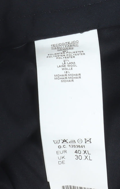 Mens UK Size XL Torre Regular Fit Dress Pants Grey Trousers