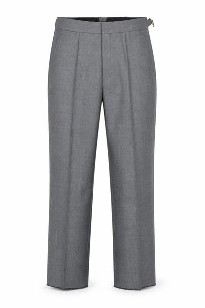Boys UK Size 14 Years Torre Regular Fit Dress Pants Grey Trousers