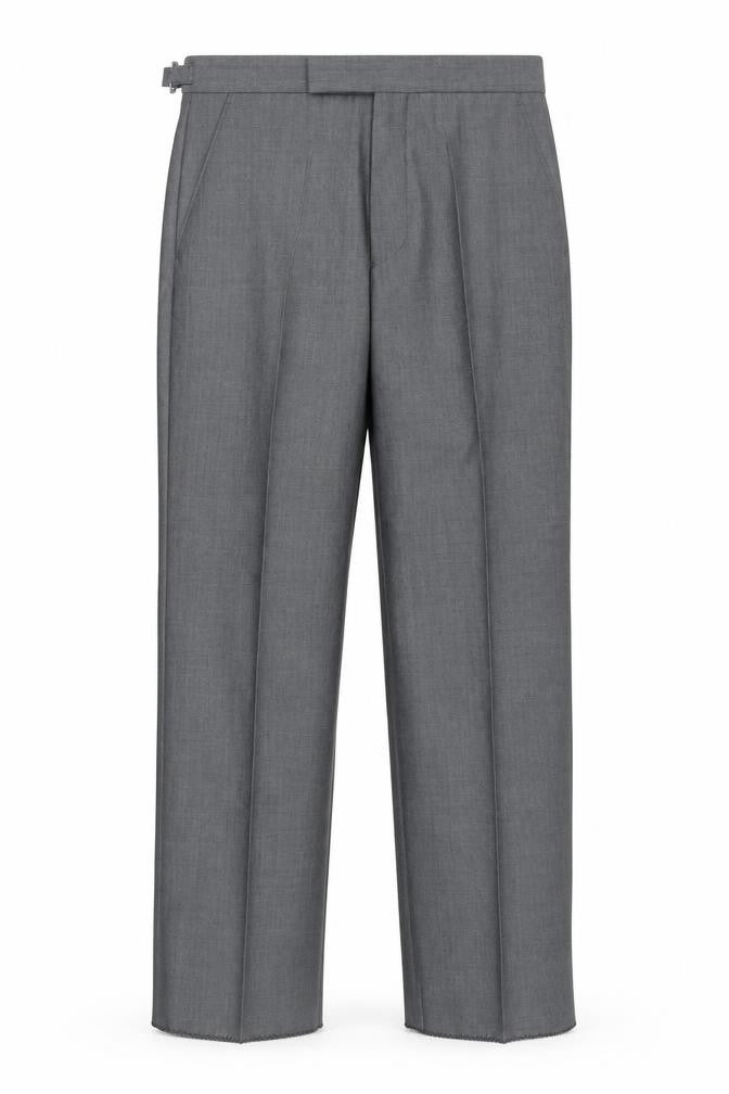 Mens UK Size 30R Torre Regular Fit Dress Pants Grey Trousers