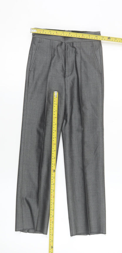 Boys UK Size 22R Torre Classic Fit Dress Pants Grey Trousers