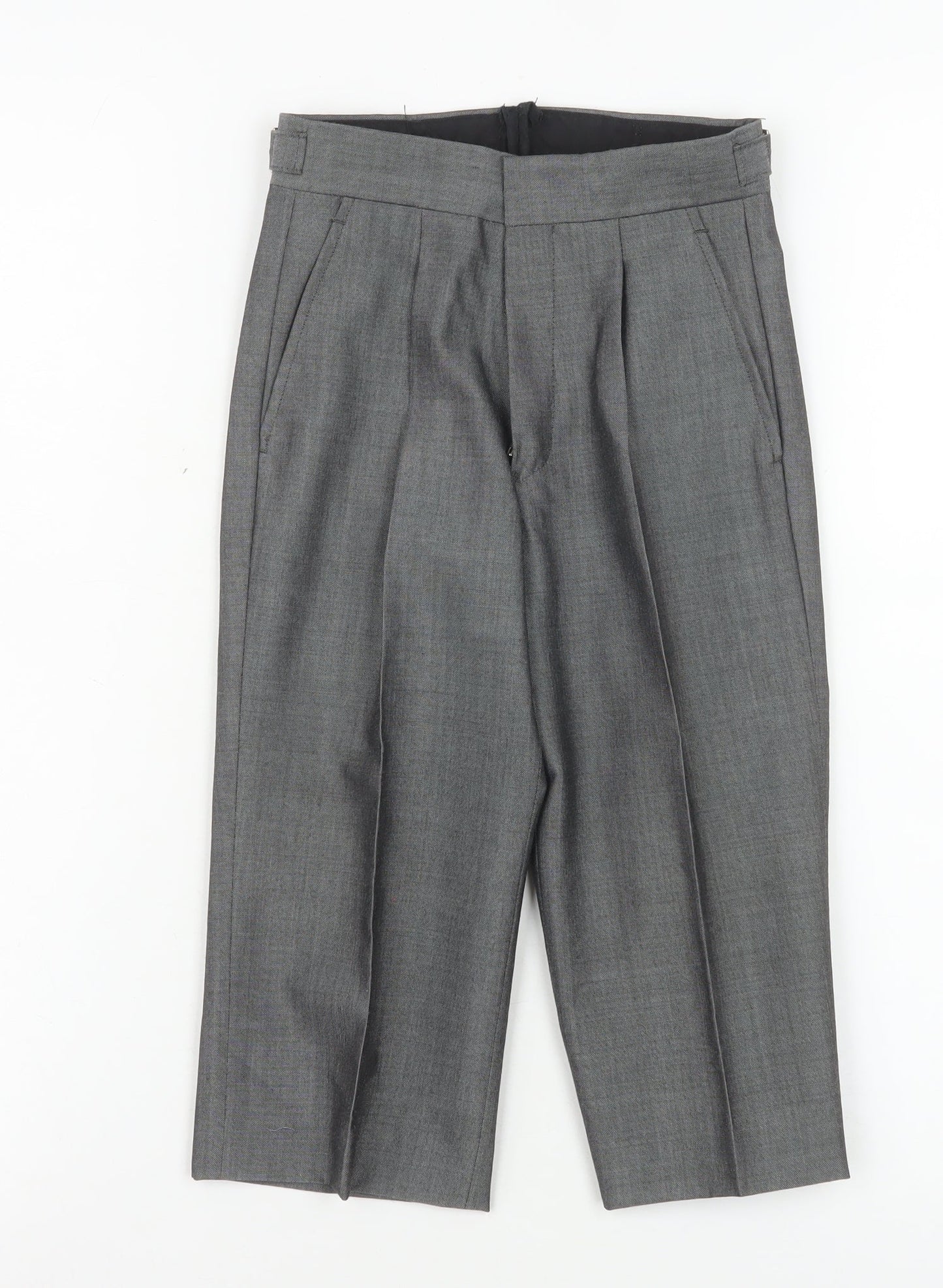 Boys UK Size 20R Torre Regular Fit Dress Pants Grey Trousers