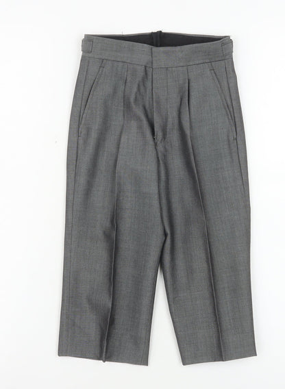 Boys UK Size 20R Torre Regular Fit Dress Pants Grey Trousers
