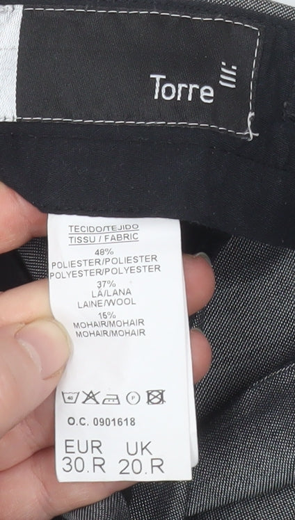 Boys UK Size 20R Torre Regular Fit Dress Pants Grey Trousers
