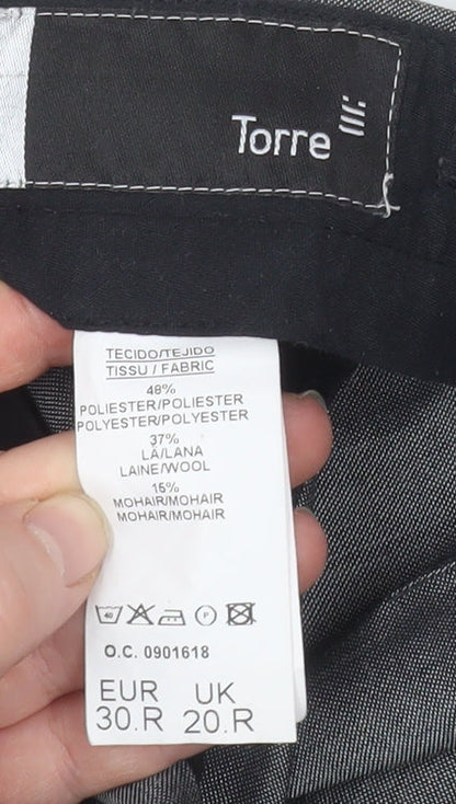 Boys UK Size 20R Torre Regular Fit Dress Pants Grey Trousers
