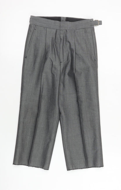 Boys UK Size 22R Torre Cerimonia Regular Fit Dress Pants Grey Trousers