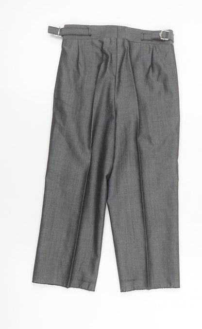 Boys UK Size 22R Torre Cerimonia Regular Fit Dress Pants Grey Trousers