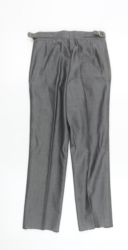 Boys UK Size 24 in Torre Regular Fit Dress Pants Grey Trousers