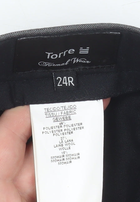 Boys UK Size 24 in Torre Regular Fit Dress Pants Grey Trousers