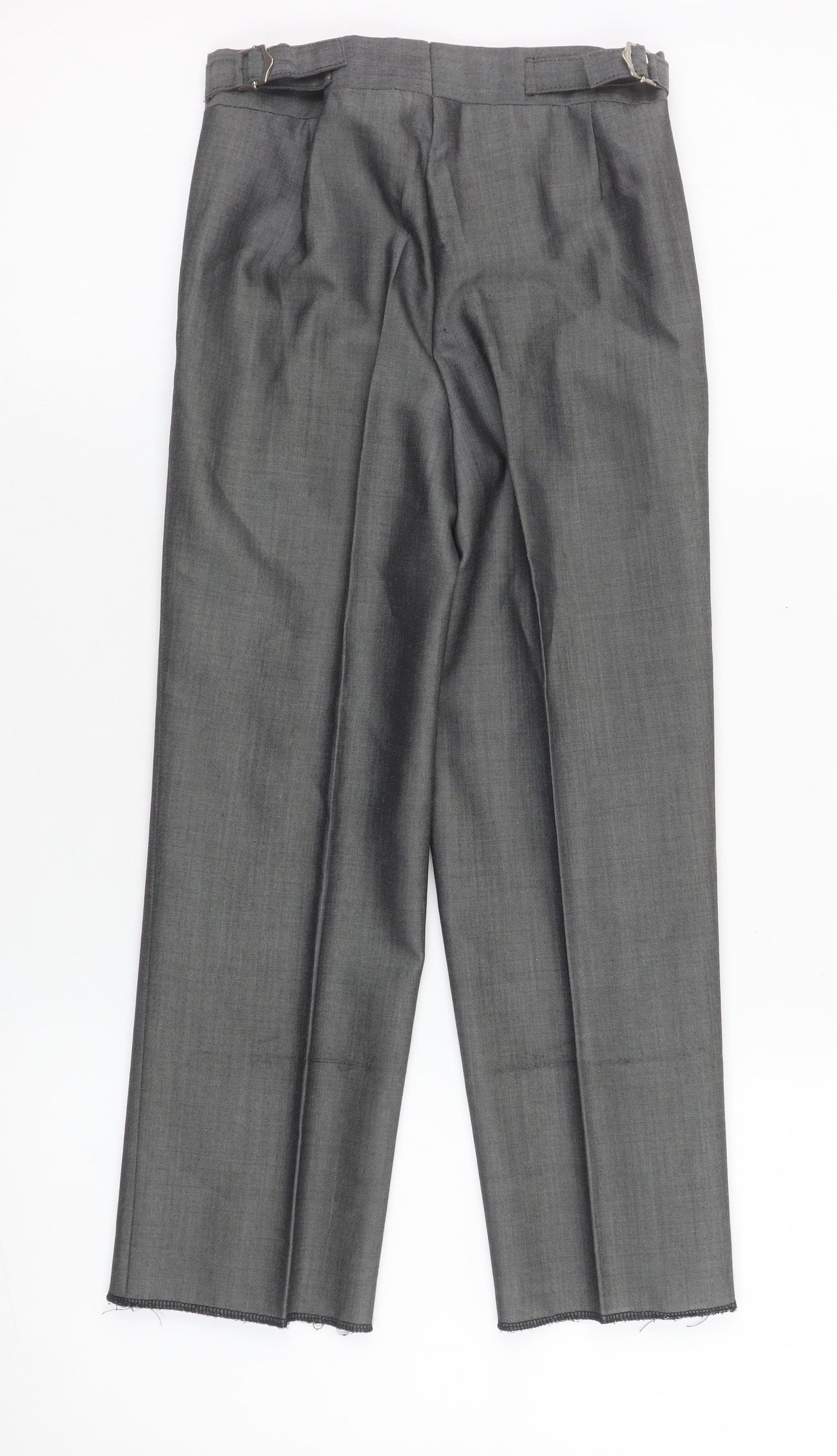 Boys UK Size 24 in Torre Regular Fit Dress Pants Grey Trousers