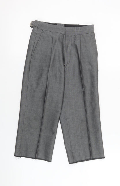 Boys UK Size 4 Years Torre Regular Fit Dress Pants Grey Trousers