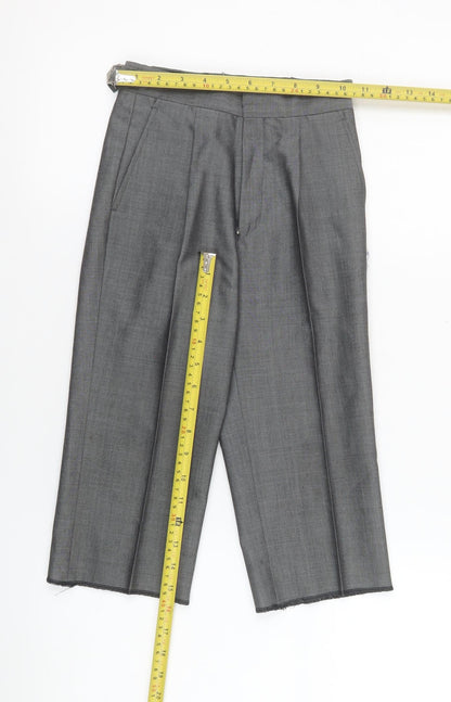 Boys UK Size 4 Years Torre Regular Fit Dress Pants Grey Trousers