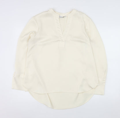 Womens UK Size 14 Gallery Ivory Tunic Blouse