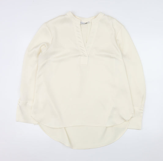 Womens UK Size 14 Gallery Ivory Tunic Blouse