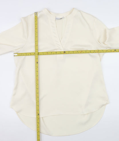 Womens UK Size 14 Gallery Ivory Tunic Blouse