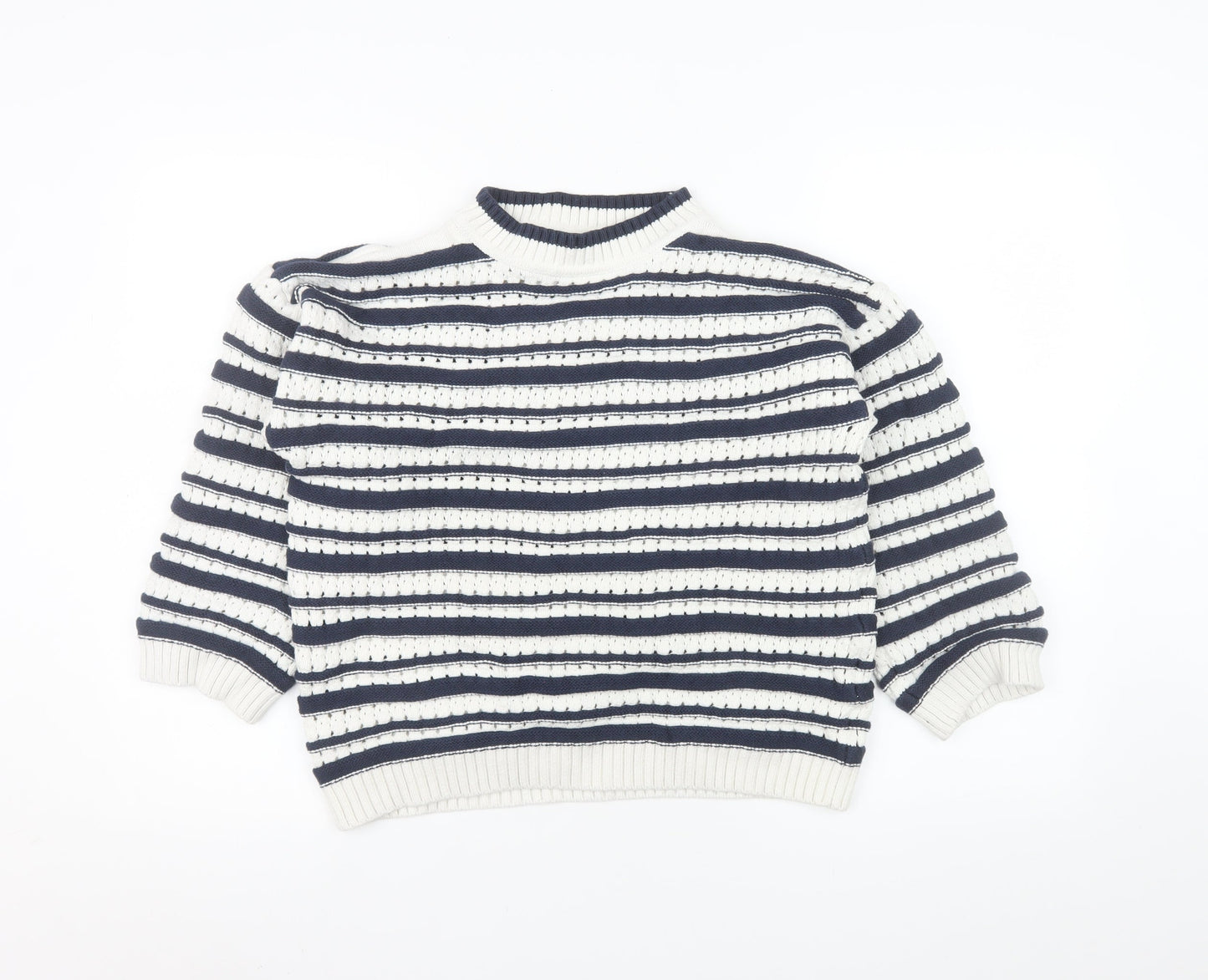 Womens UK Size M F&F White Pullover Jumper