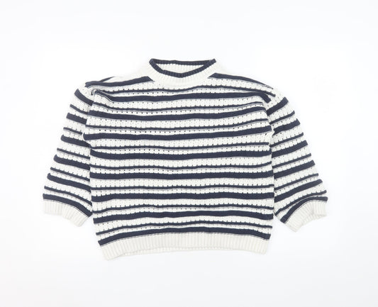 Womens UK Size M F&F White Pullover Jumper