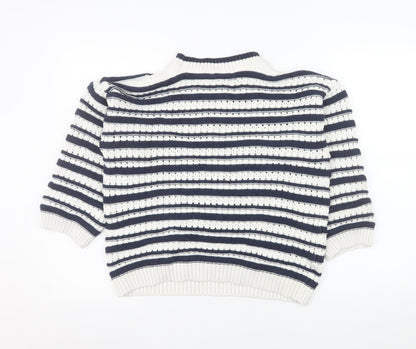 Womens UK Size M F&F White Pullover Jumper
