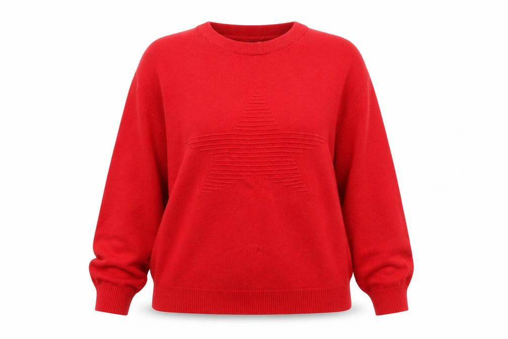 Womens UK Size L Kelly & Grace Red Pullover Jumper