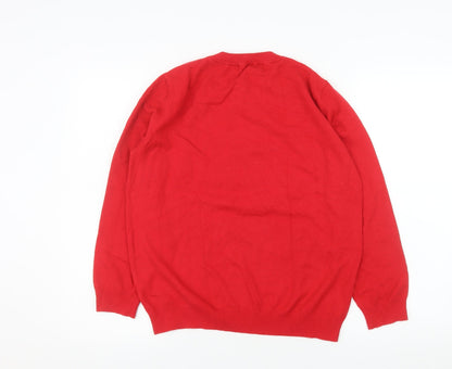 Womens UK Size L Kelly & Grace Red Pullover Jumper