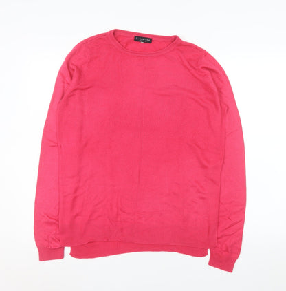 Womens UK Size 10 F&F Pink Pullover Jumper