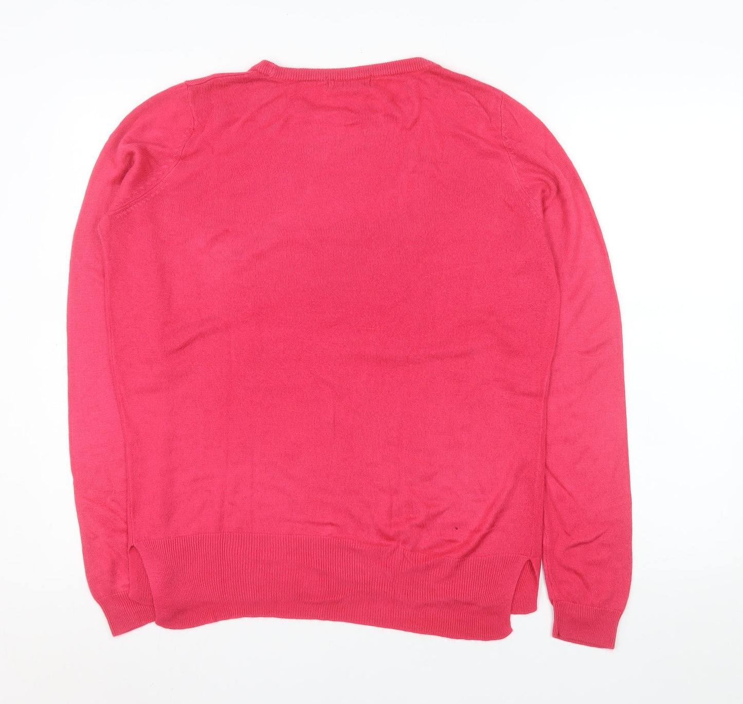 Womens UK Size 10 F&F Pink Pullover Jumper
