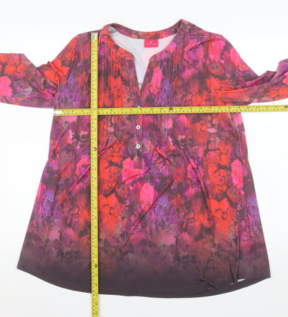 Womens UK Size M Together Multicoloured Tunic Blouse